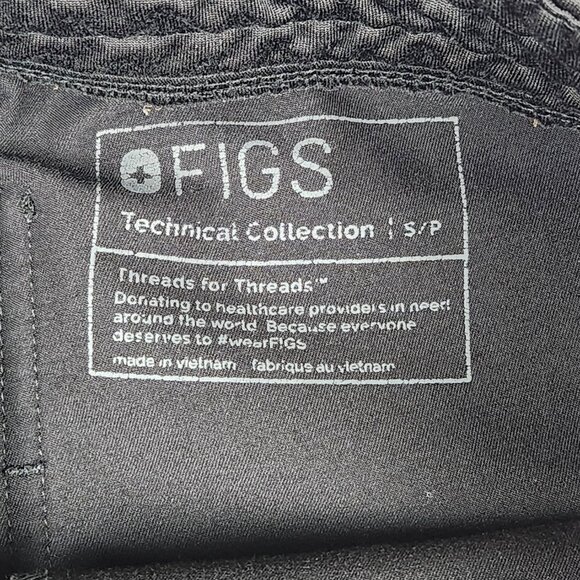 FIGS Womens Zamora Jogger Scrub Pants Size S Black W18SW2005P - Picture 3 of 8